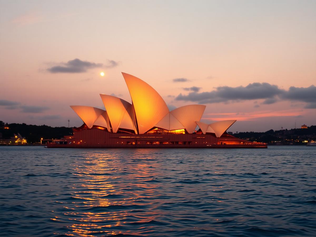 Sydney Opera House at sunset